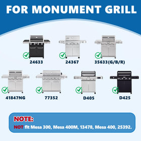 SafBbcue 96333 grill plate for Monument 24633; textured side for searing with less oil runoff.