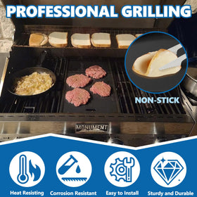 SafBbcue 96333 grill plate for Monument 35633; reversible design expands cooking versatility.