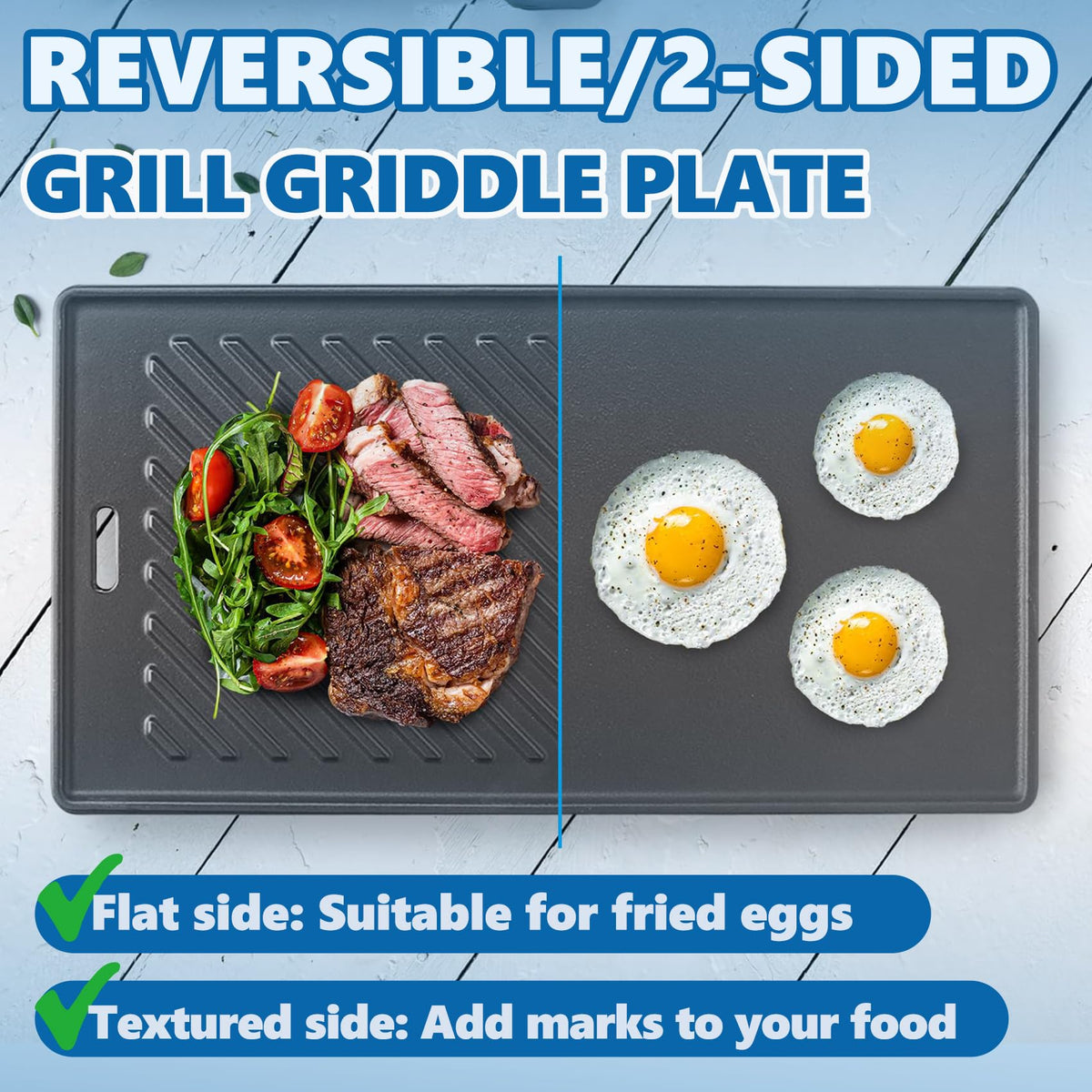 SafBbcue 96333 grill plate for Monument 41847NG; even heat retention for consistent results.