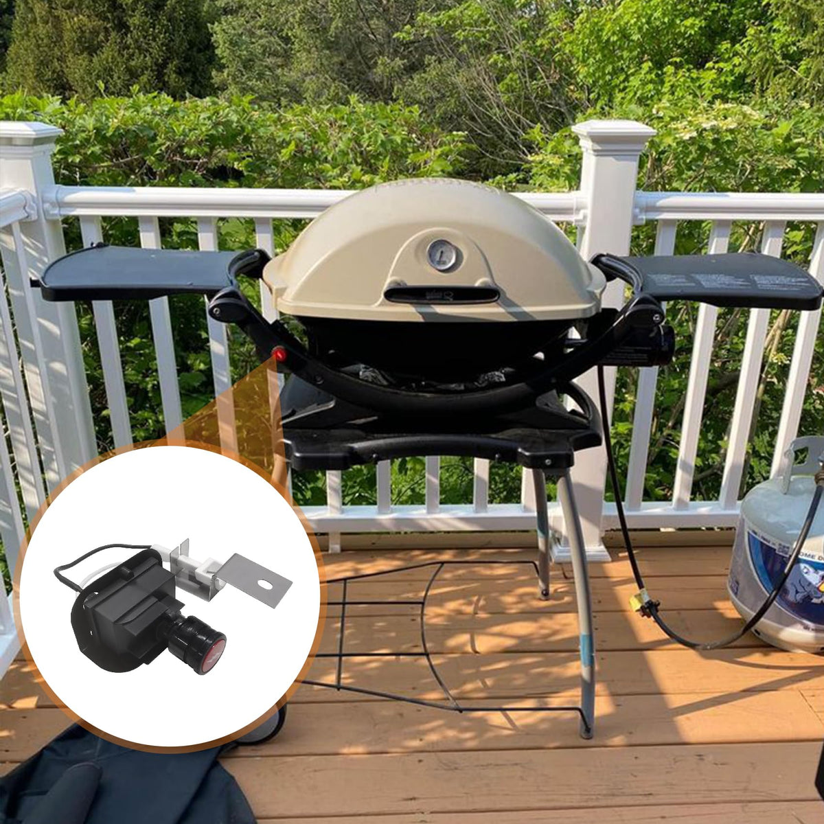SafBbcue all-in-one ignition kit for 2014+ Weber models.