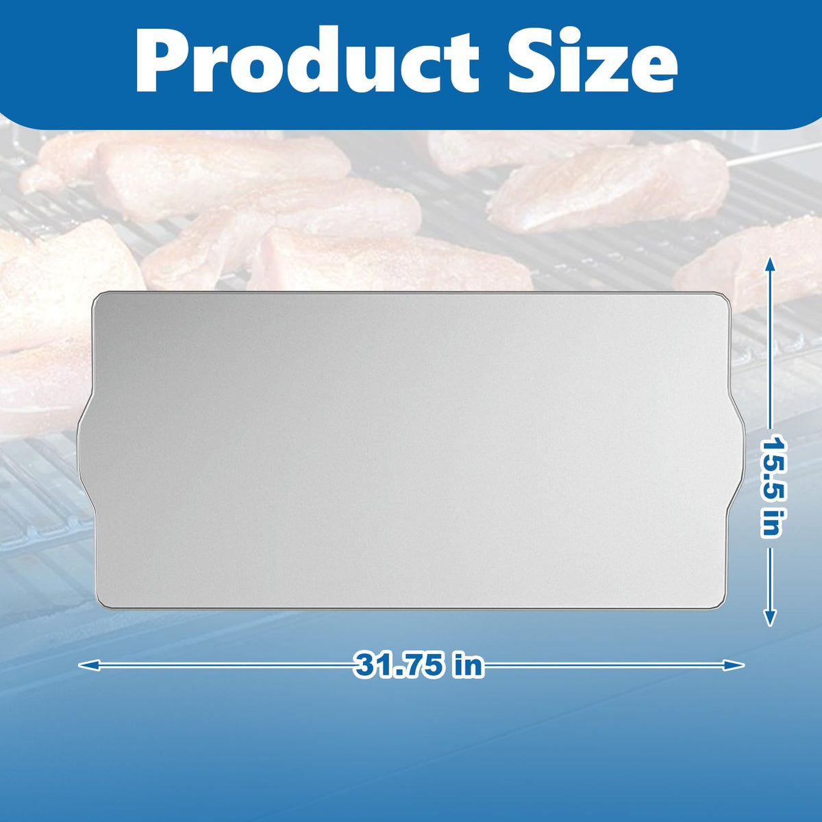 SafBbcue BAC410 disposable aluminum tray for quick, mess-free grilling and easy cleanup.