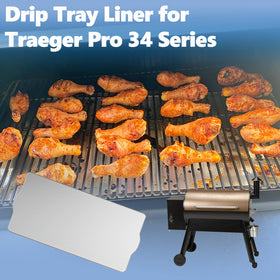 SafBbcue BAC410 grease-collection tray helps keep the grill area tidy during high-heat cooks.