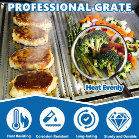 SafBbcue stainless steel emitter plate close-up emphasizes durability.
