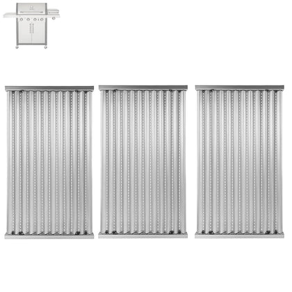 SafBbcue G533-2200-W1 emitter plate front view shows durable stainless steel for even heat.