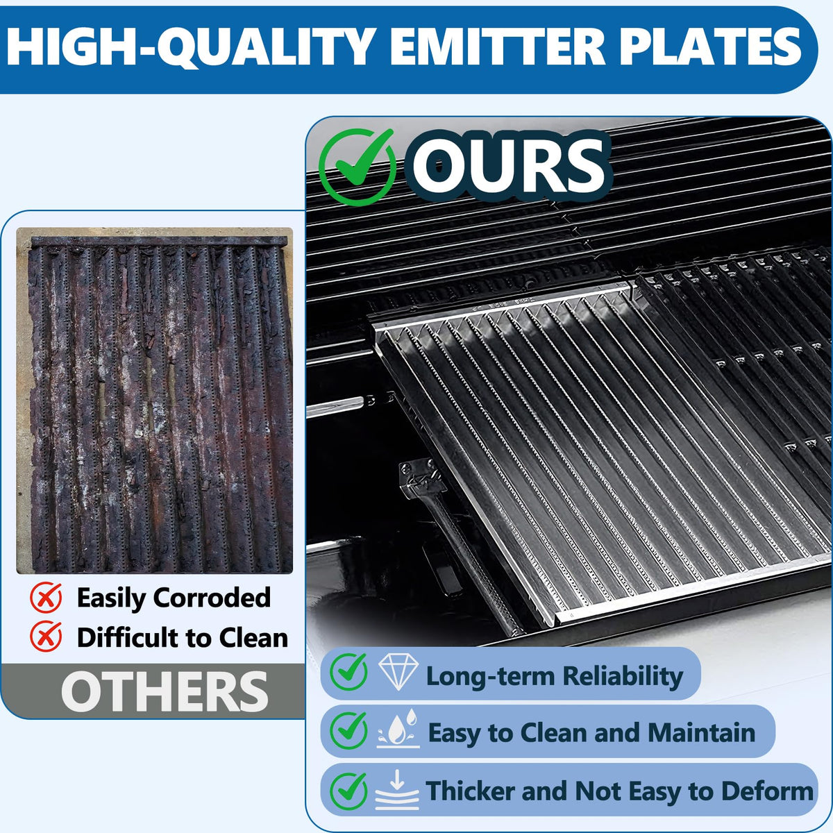 SafBbcue replacement parts reduce downtime, preserving grill performance.