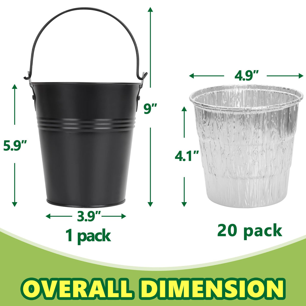 SafBbcue weather-resistant coated bucket in outdoor grill setup