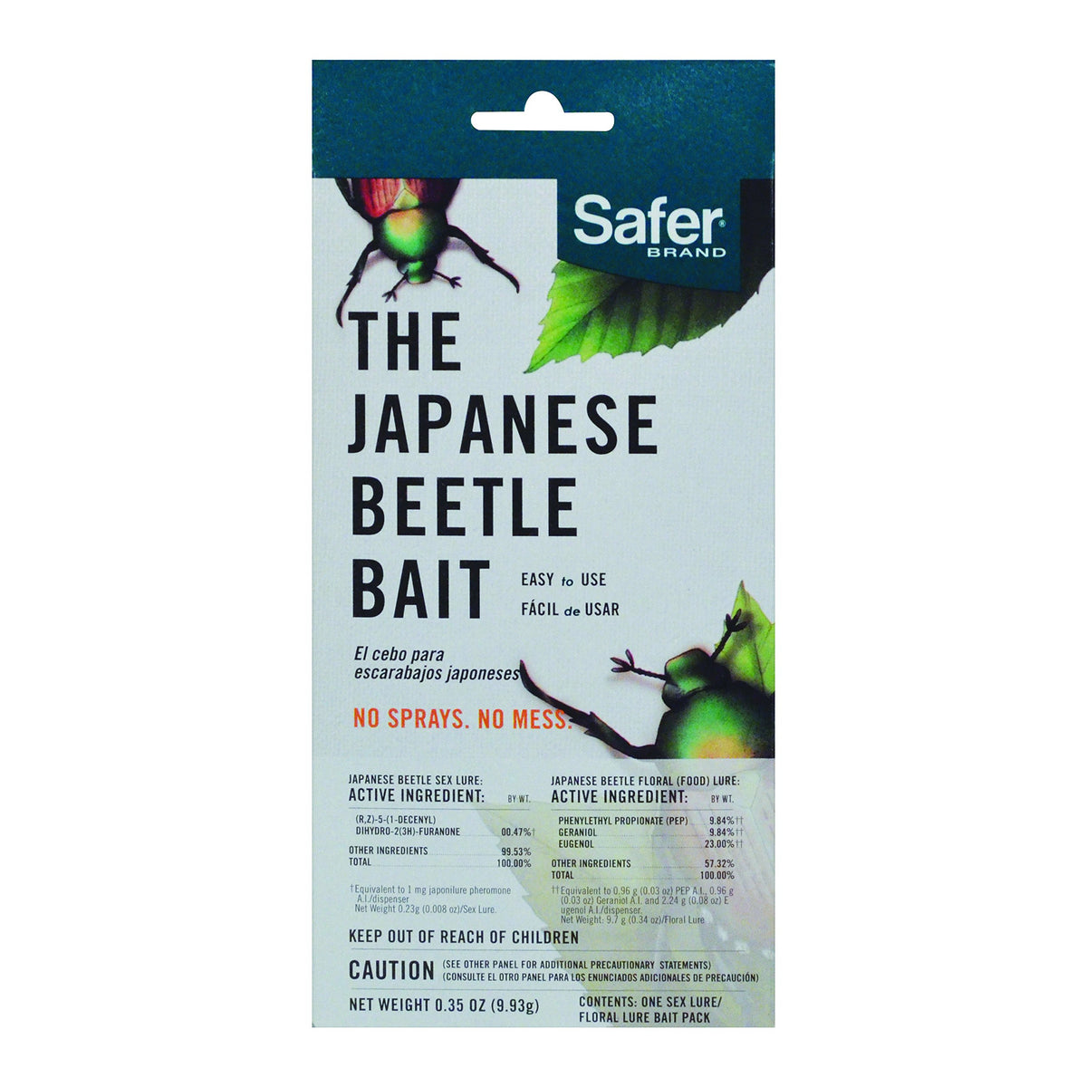 Safer Brand Japanese Beetle Trap Bait replacement lures beetles into the trap and protects your garden.