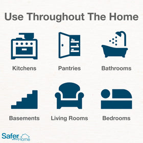 Safer Home four-pack traps offer flexible placement around kitchens and basements