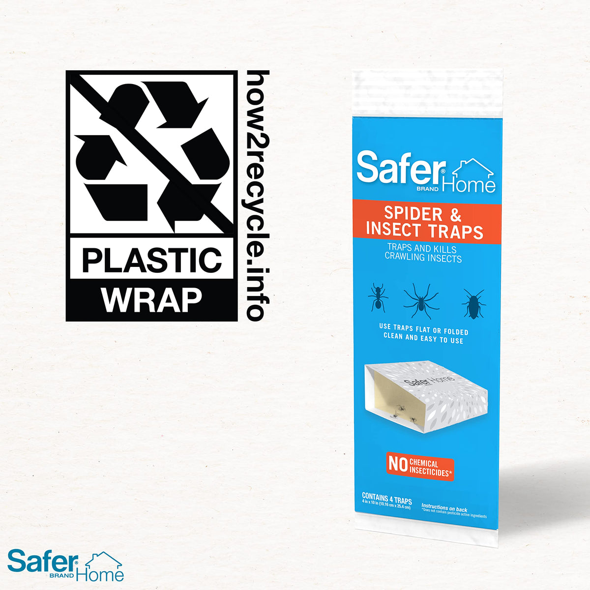 Safer Home traps provide no chemical insecticides for households with children and pets