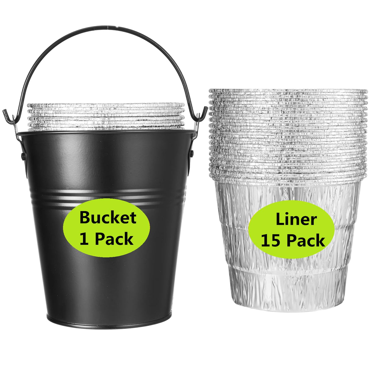 Sageme BAC407 grease bucket liner for clean, easy drips during grilling
