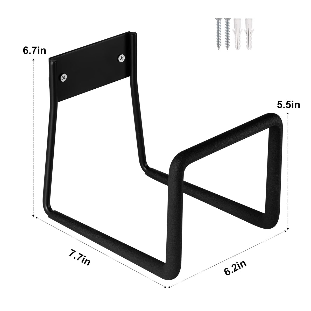 Sageme accommodates hoses of 1/2, 5/8 and 3/4 inch diameters on one wall mount.