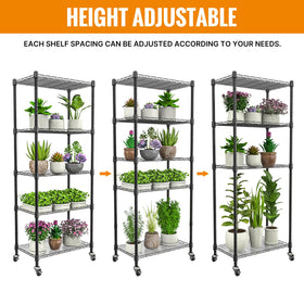 Sagrynfp adjustable shelves spacing to customize plant layout
