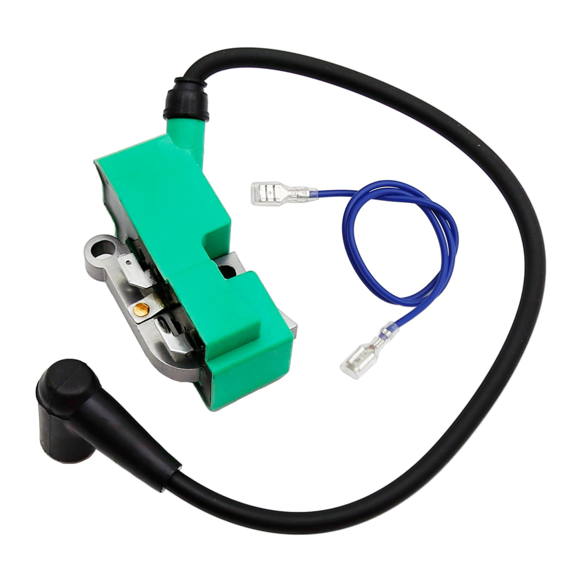 Saihisday ignition coil module with spark plug boot for Husqvarna, improves reliability and easy installation.