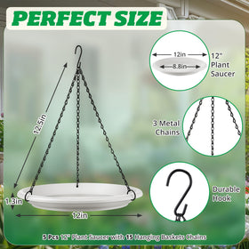 Saillong adjustable hooks and chains enable secure ceiling or wall hanging.