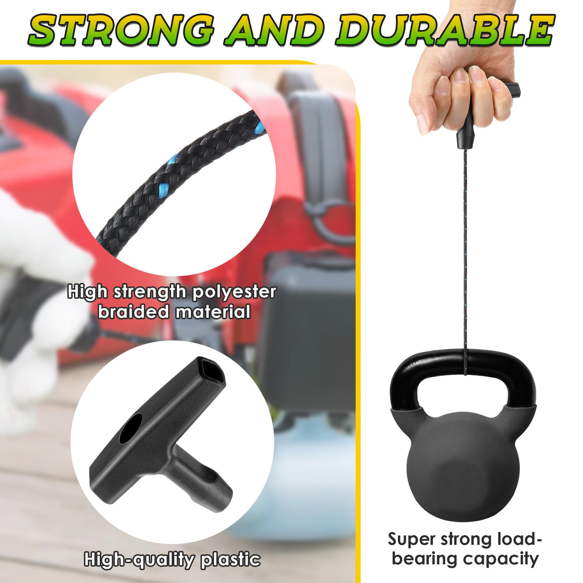 Saillong low-stretch pull rope designed for stable starts.