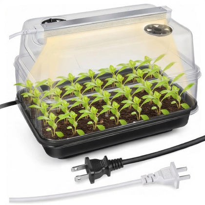 Saillong seed starter tray with grow light for indoor germination and propagation