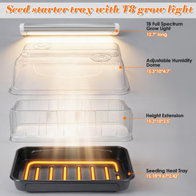 Saillong seedling heating tray maintains warm root zones for germination