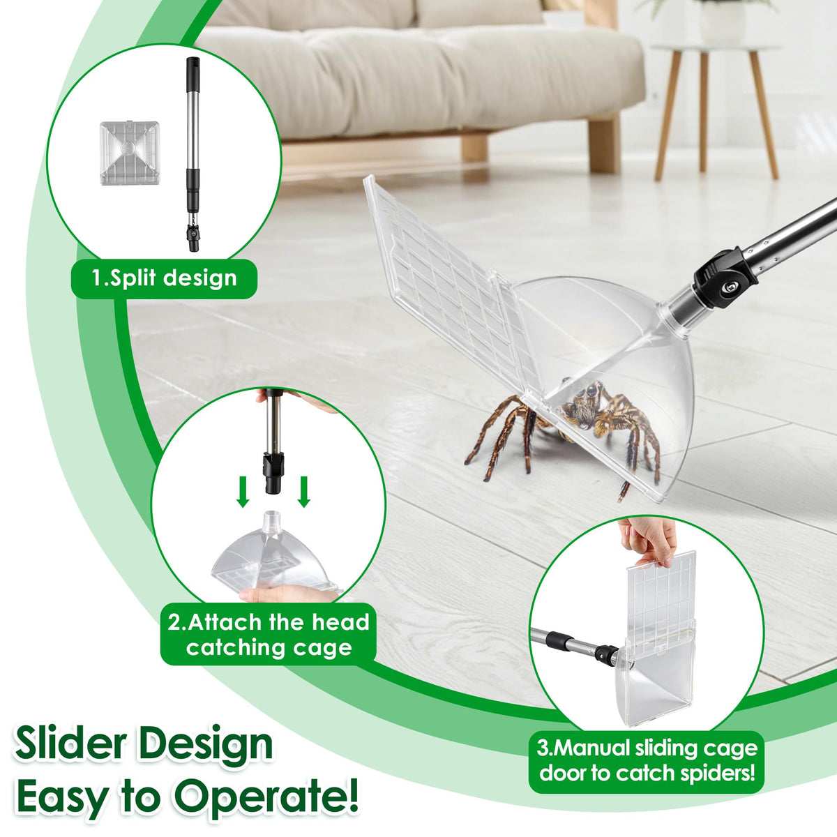 Saillong low-contact operation keeps you at a safe distance from pests