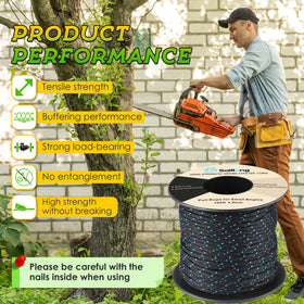 Saillong starter rope compatible with chainsaws and trimmers.