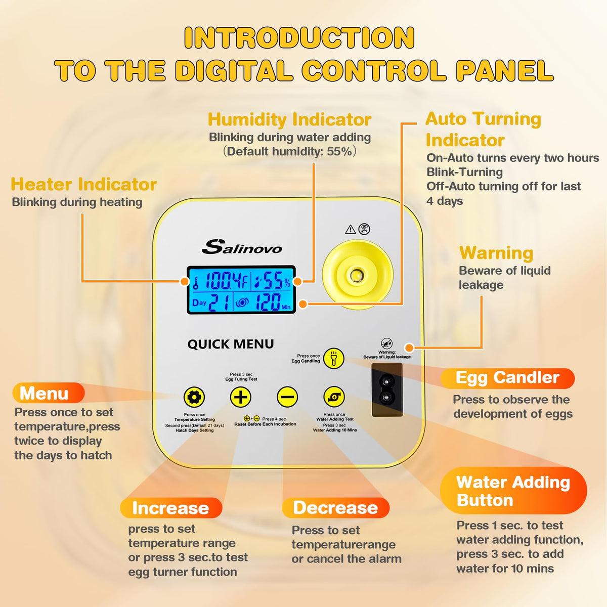 Sailnovo incubator with clear lid makes monitoring easy and safe