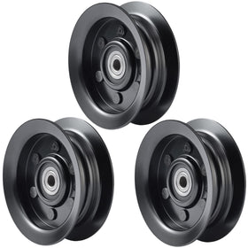 Saiyugty black idler pulleys on a lawn tractor for a clean look