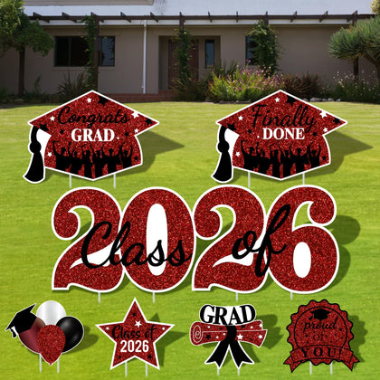Sakayo 2026 yard sign with year 20 for outdoor graduation ambiance