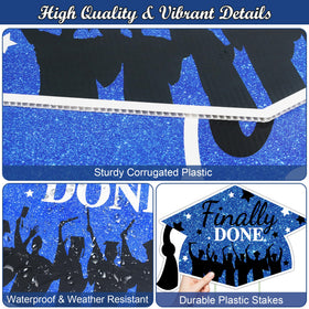 Sakayo heavy-duty plastic stakes keep signs sturdy in various weather conditions.