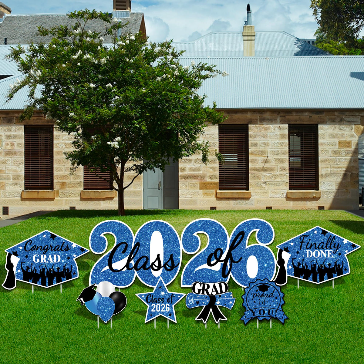 Sakayo easy-install yard signs speed up party setup for grads.