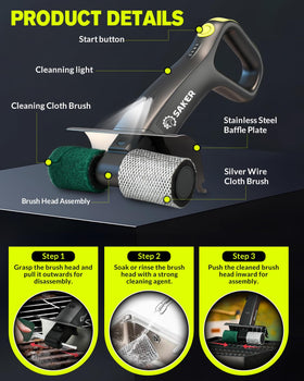 Saker grill brush makes a thoughtful gift for grilling enthusiasts