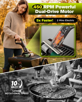 Saker 3-in-1 head system switches between heavy-duty, general, and delicate cleaning