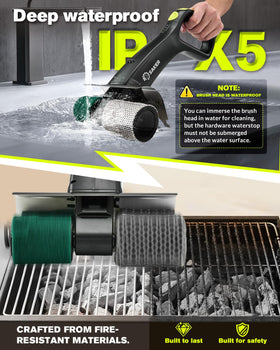 Saker includes a 7-piece set for versatile grill cleaning tasks