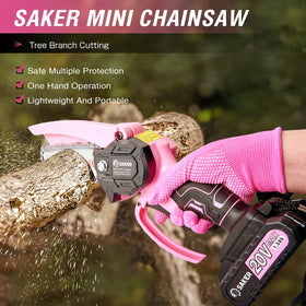 Saker mini chainsaw 20V battery supports longer runtime
