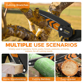 Saker Mini Chainsaw compact carry case with accessories organized