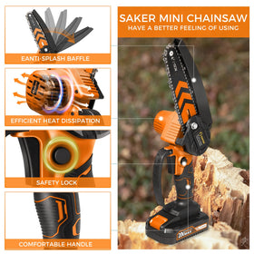Saker Mini Chainsaw copper motor powering efficient performance