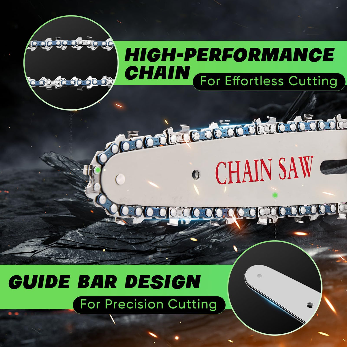 Saker Mini Chainsaw safety lock demonstrates prevention of accidental starts.