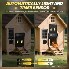 SakerPlus light sensor setup illustrating automatic opening based on ambient light.