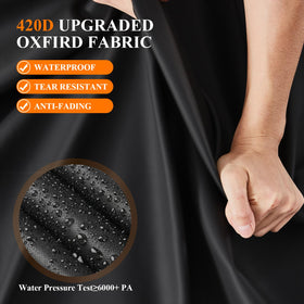 Saking anti-UV silver coating detail shields from sun exposure and color fading.