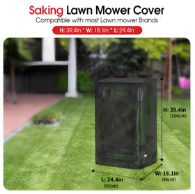 Saking Lawn Mower Cover UV protection helps prevent sun damage to finishes.