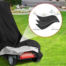 Saking wind-resistant buckle keeps the cover in place in gusty conditions