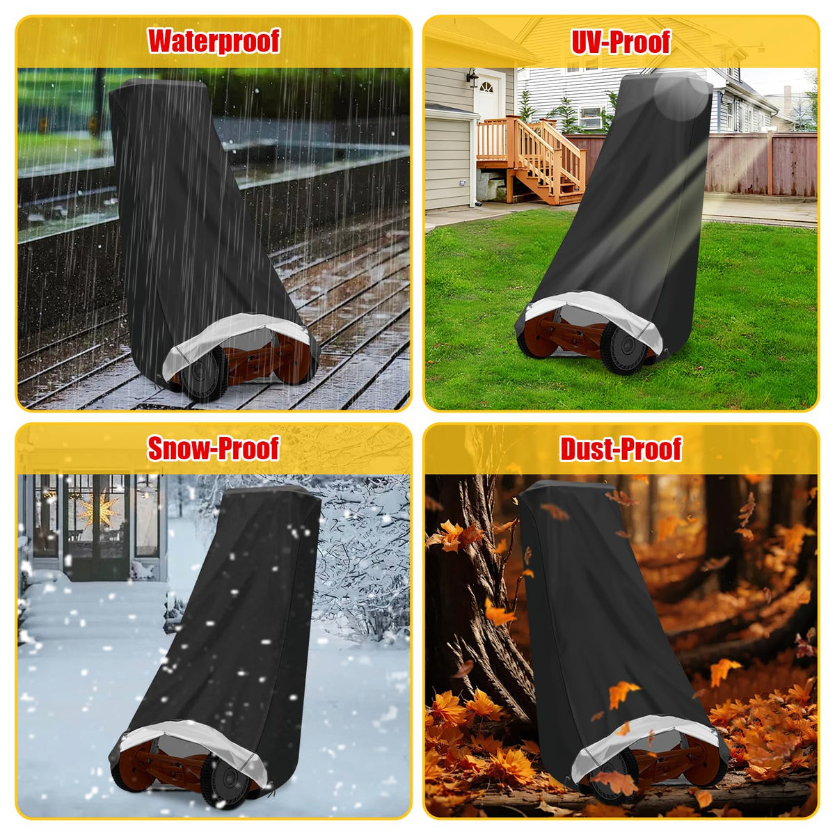Saking Outdoors easy slip-on cover for quick, convenient use.