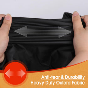 Saking windproof design with drawstring and leg buckles prevents shifting.