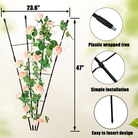 SAKOTE Garden Trellis with rustproof coating withstands rainy days