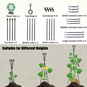 SAKOTE Garden Trellis three-shapes setup demonstrates versatile configurations for vines