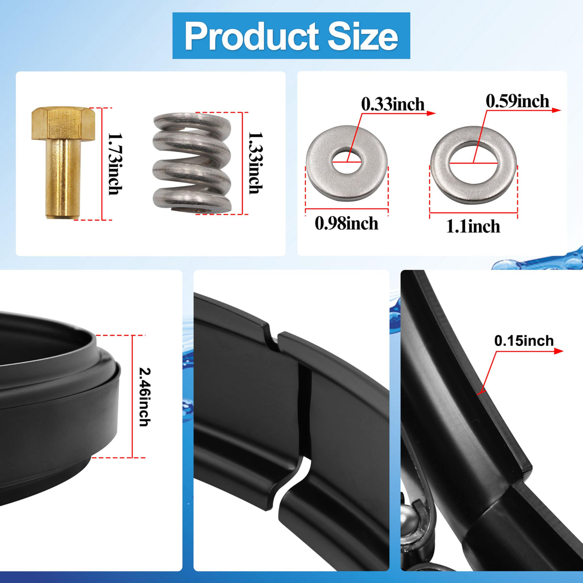Salangid CCP520 set includes fully assembled ring clamp and nut
