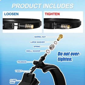 Salangid FNSP60 clamp kit resists corrosion in chlorinated pool water
