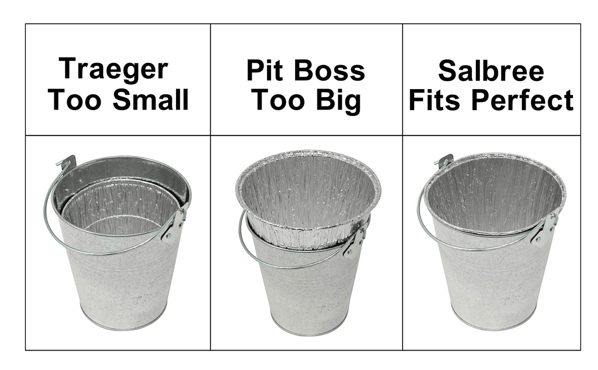 Salbree disposable drip bucket liner pack keeps grease contained for easy disposal