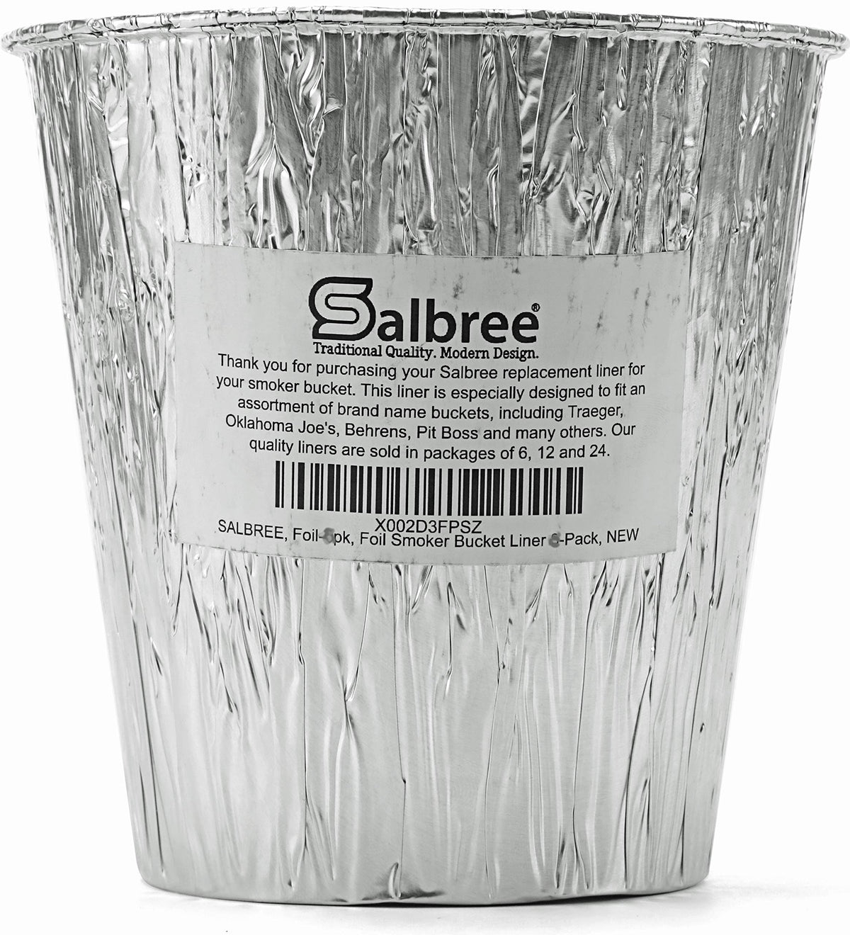 Salbree heat-resistant aluminum liner withstands high grill temps with ease