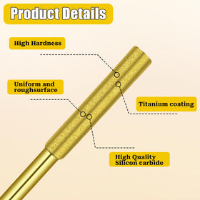 Salbsever titanium-plated diamond burr for durable grinding and polishing