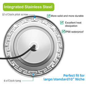 SALIFA stainless-steel-casing: durable, IP68 waterproof, long-lasting performance.