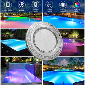 SALIFA wet-niche-install: quick snap-in fit for 10-inch pools.